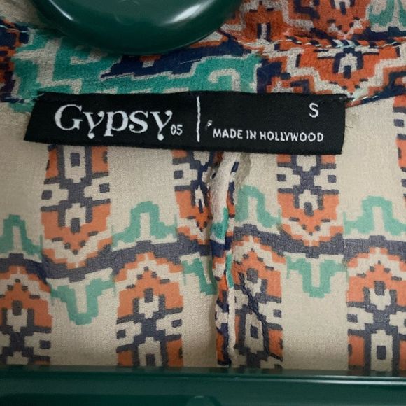 Gypsy 05 100% Silk Bohemian Blouse - Size Small - Picture 12 of 12